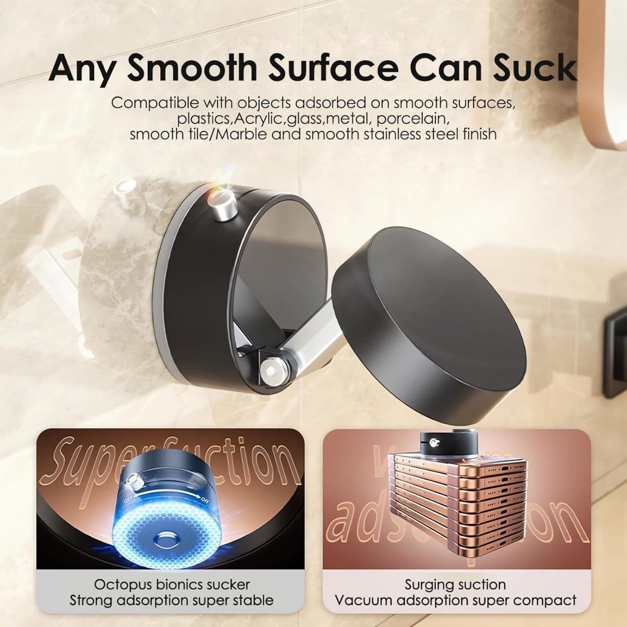 Vacuum Magnetic Suction Phone Holder